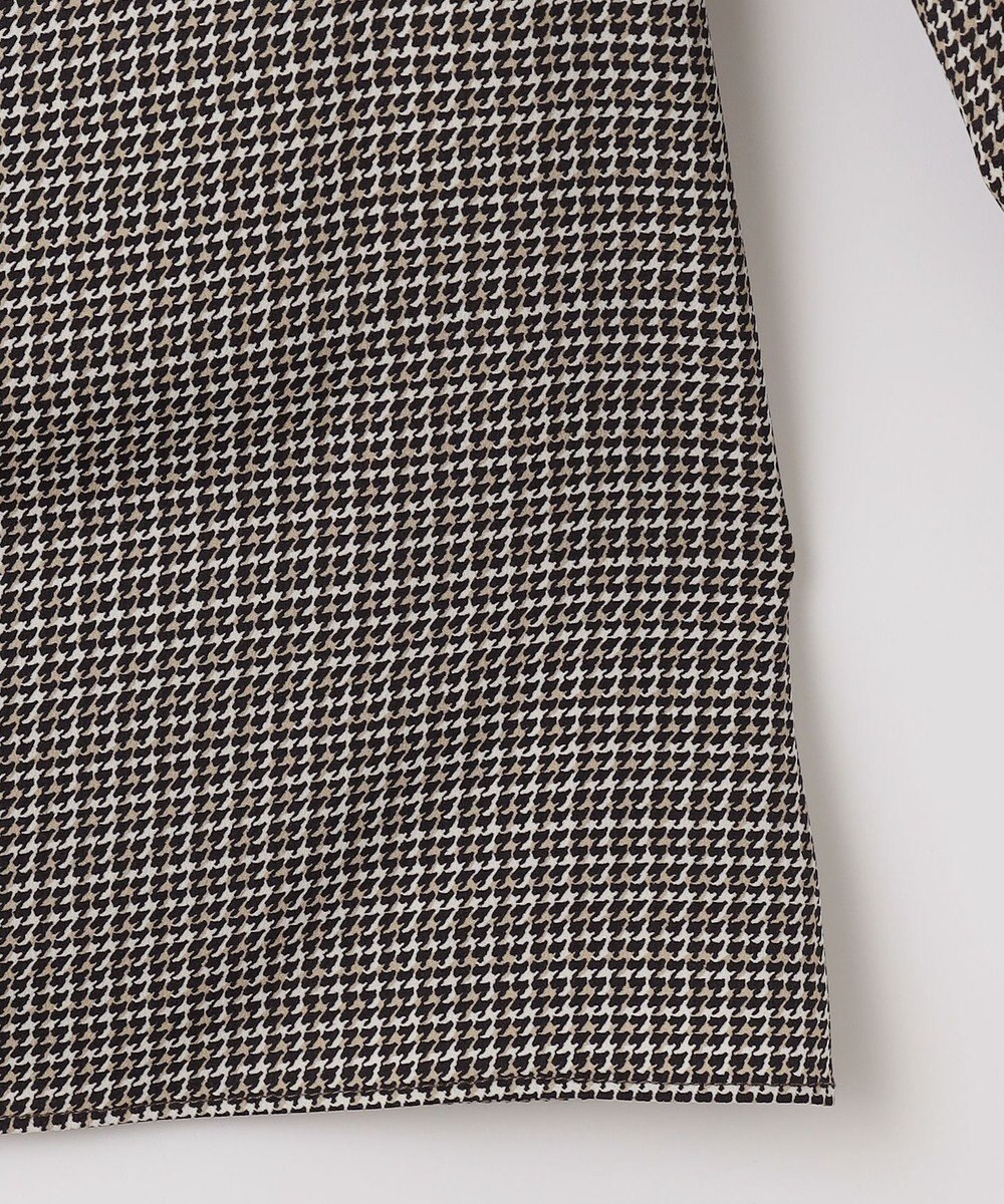 J.PRESS LADIES L チェックプリント スリットフリルネック カットソー 