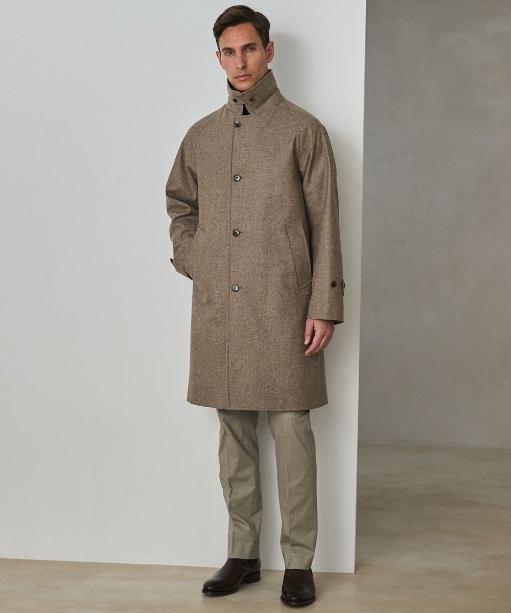 GOTAIRIKU 【薄中綿仕様】スーパーライトウエイトカシミヤブレンド ステンカラーコート 
