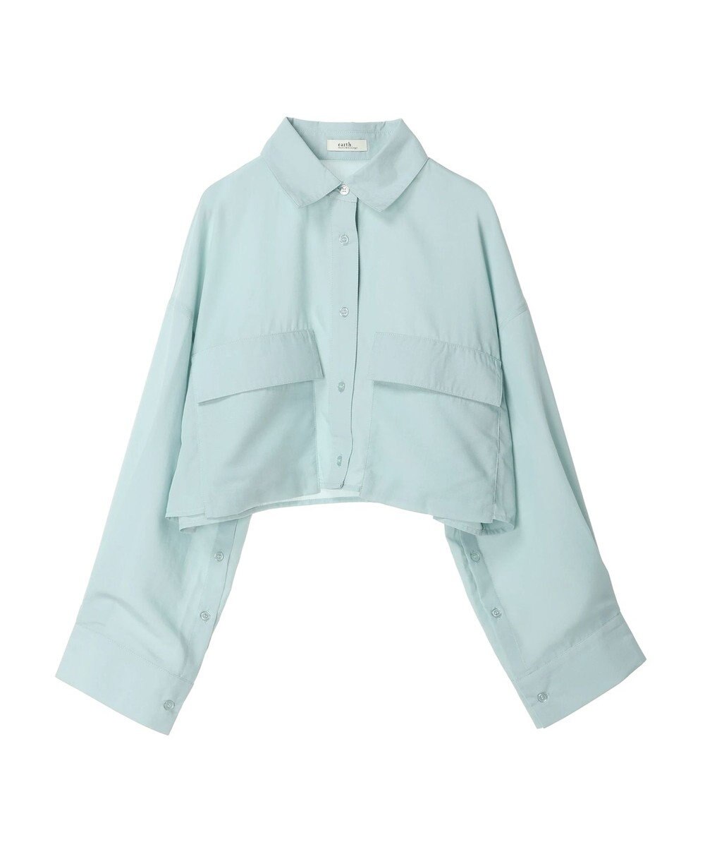 earth music&ecology ビッグポケットショートシャツ 