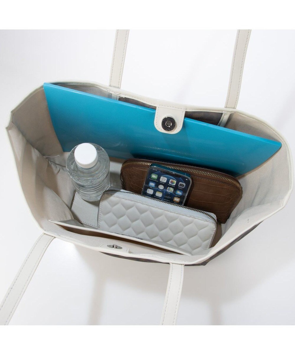 UNBILLION カシュカシュ cachecache / チュールメッシュヒョウ柄プリントトートＬ 