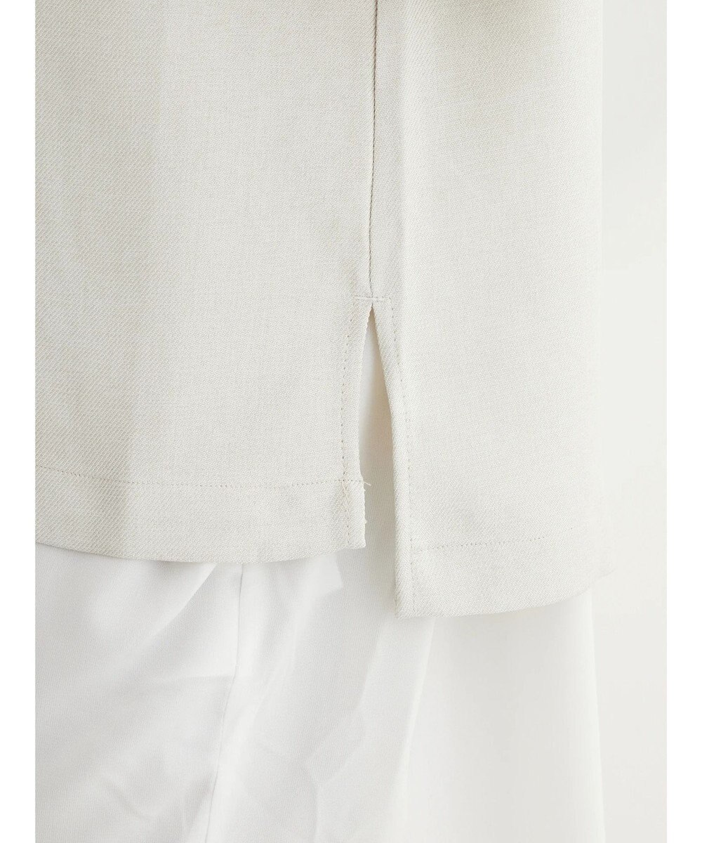 Green Parks ＳＥＴ２点Ｖネックベスト＋７分袖ミディシャツワンピース 