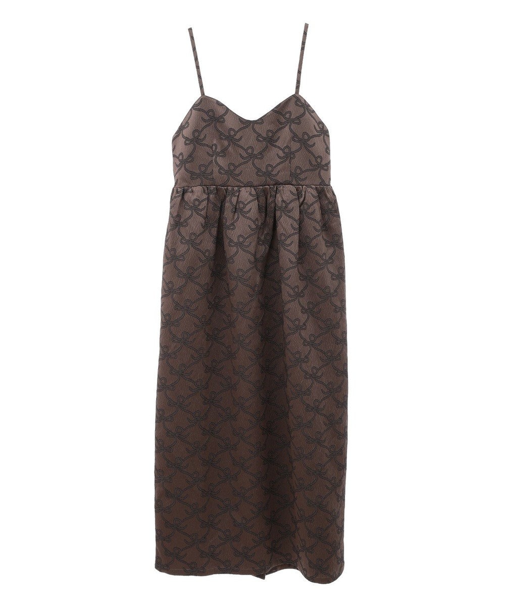 Green Parks ・ＳＵＧＡＲＳＰＯＯＮリボンジャカードキャミワンピ 