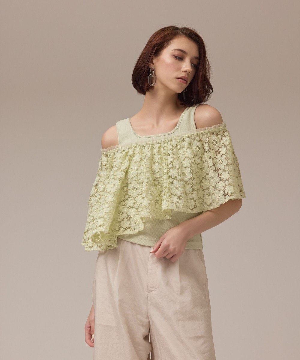 GRACE CONTINENTAL レースケープカットトップ 