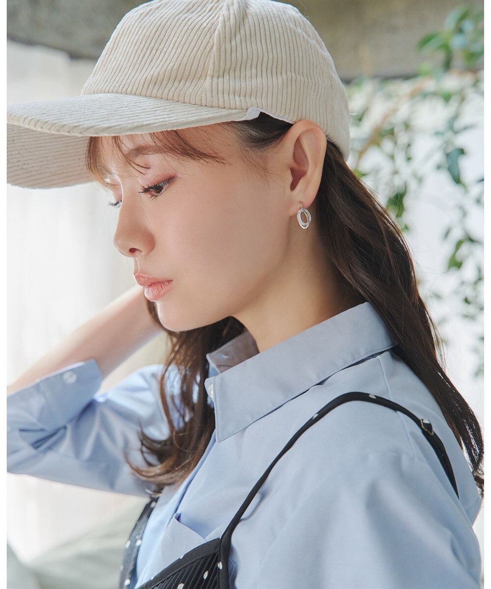 Tiaclasse 【安田美沙子さん着用・金属アレルギー対応】キュービックレイヤードフープピアス 