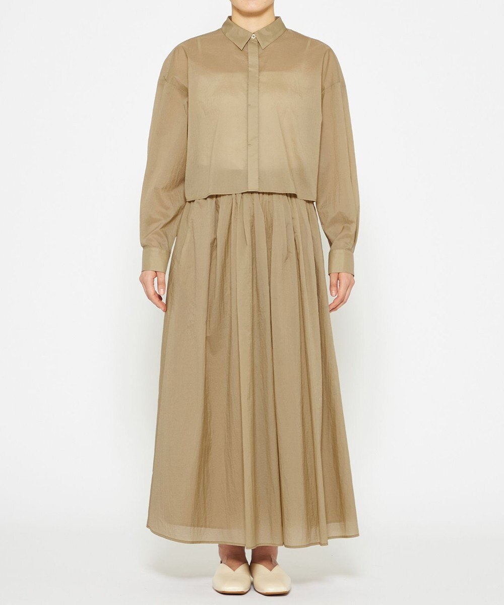 uncrave 【撥水・洗濯機洗い可】シアープルーフナイロン フレアスカート（uncrave STANDARD） 