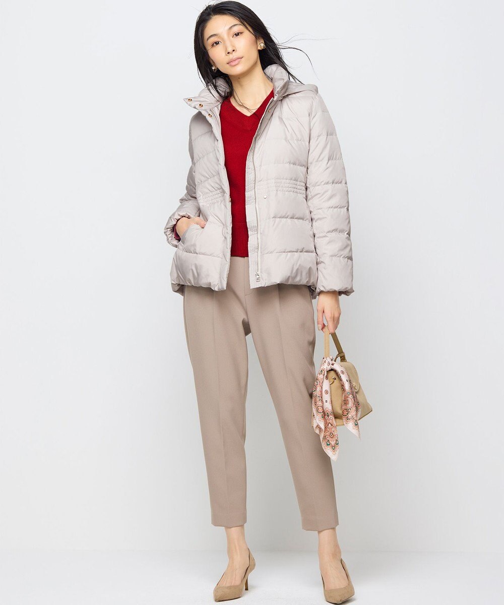 組曲 S ライトタフタショートダウンコート 