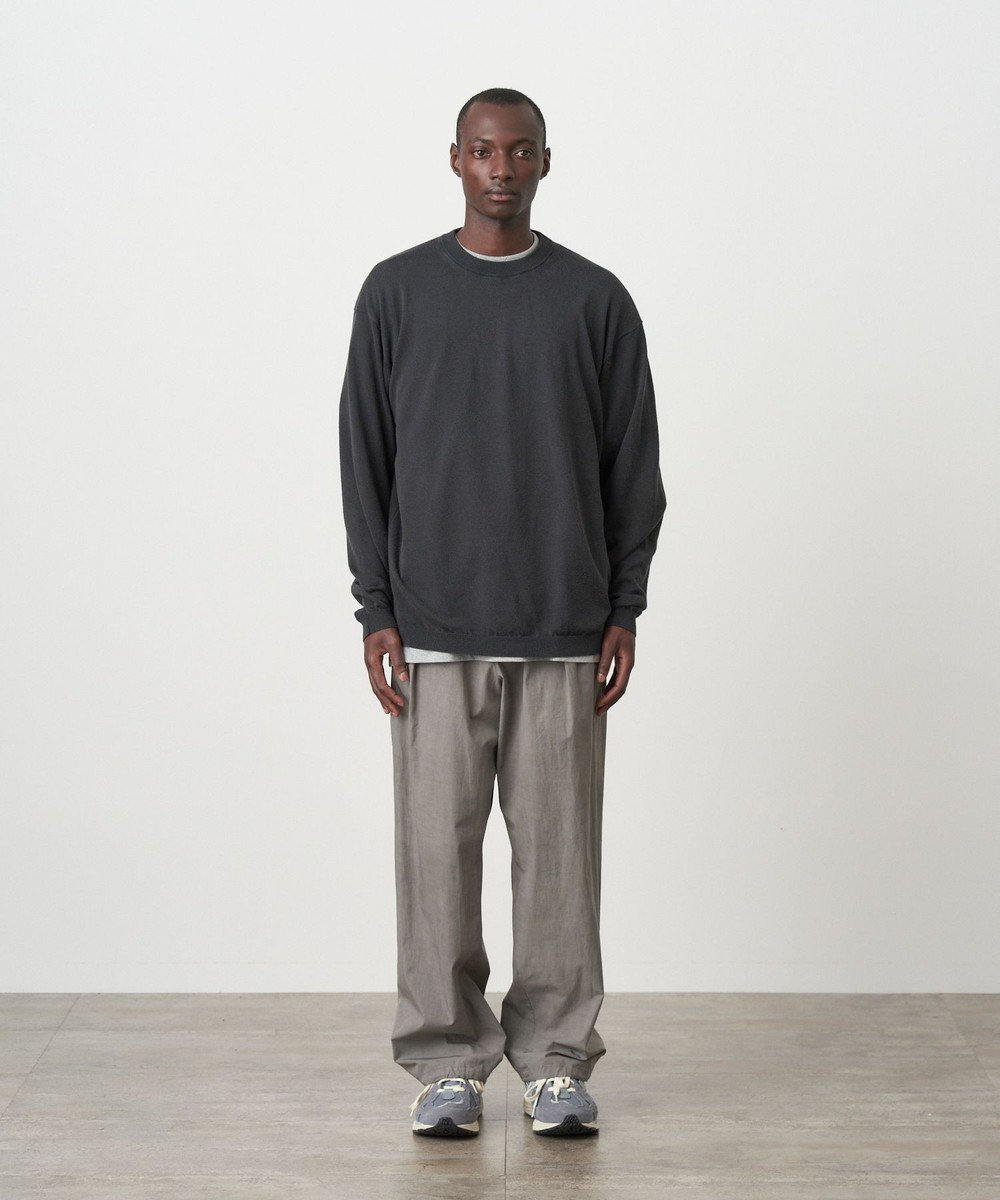 ATON GARMENT DYED SILK WASHI | クルーネックセーター - UNISEX 