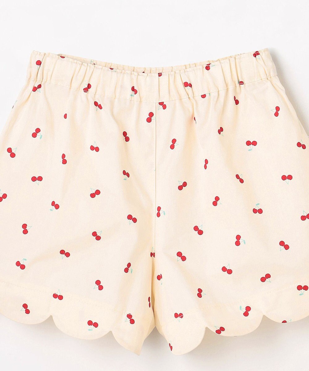 ANY KIDS 【洗濯機可能】スカラップショートパンツ 