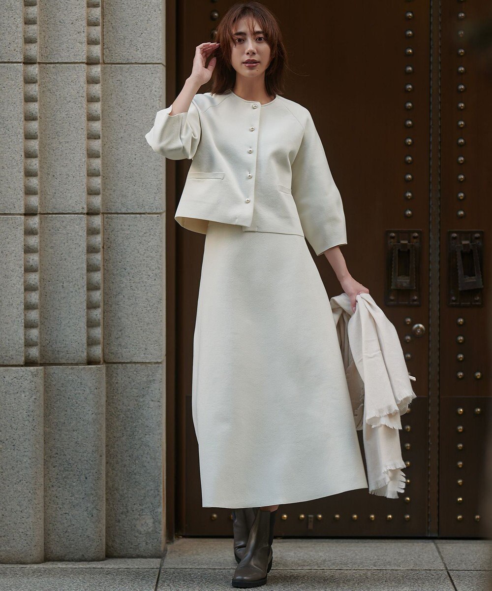 23区 ピュアカシミヤ フリンジ ストール 