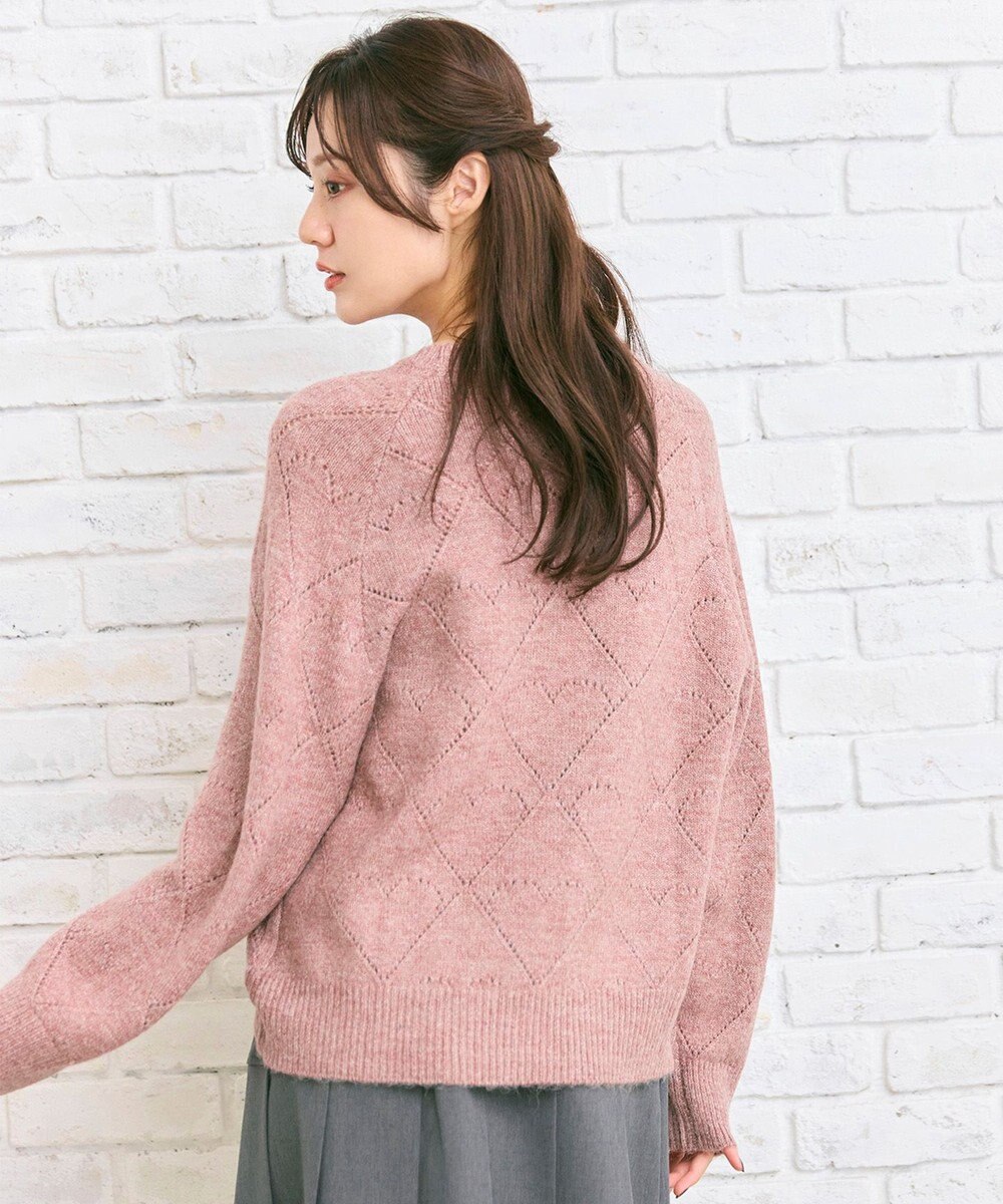 Feroux ハート柄ニット プルオーバー 