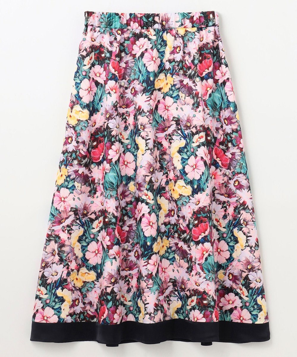 GRACE CONTINENTAL グラデフラワープリントスカート 