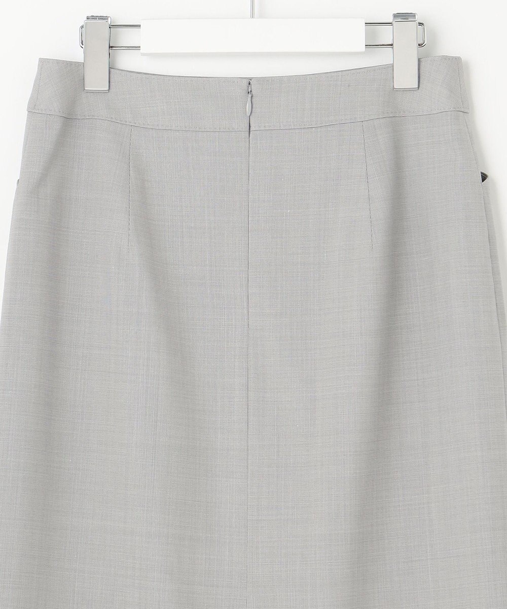 J.PRESS LADIES L ピンヘッドストレッチ フレアースカート 