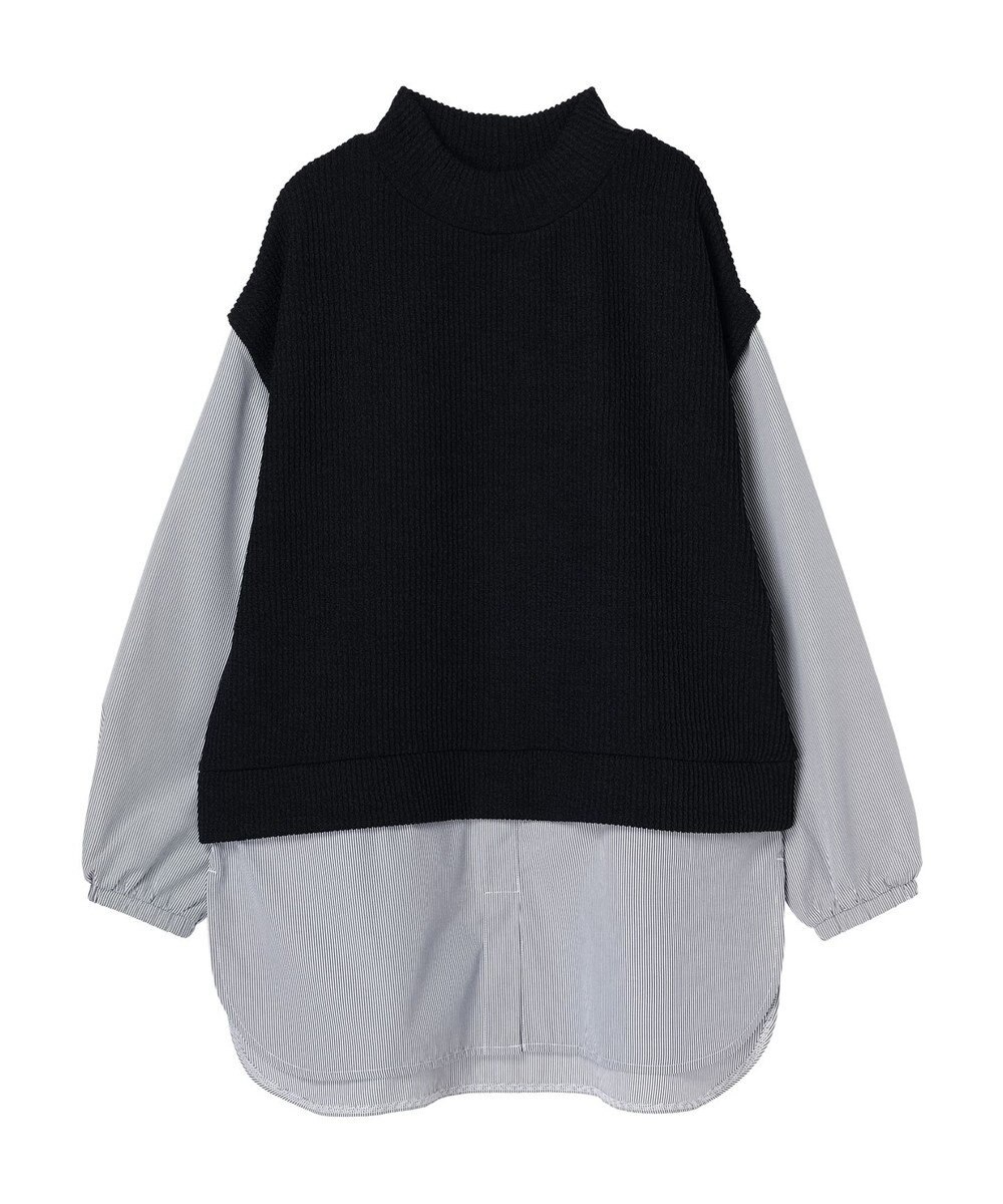 Green Parks ニットソードッキングチュニック 