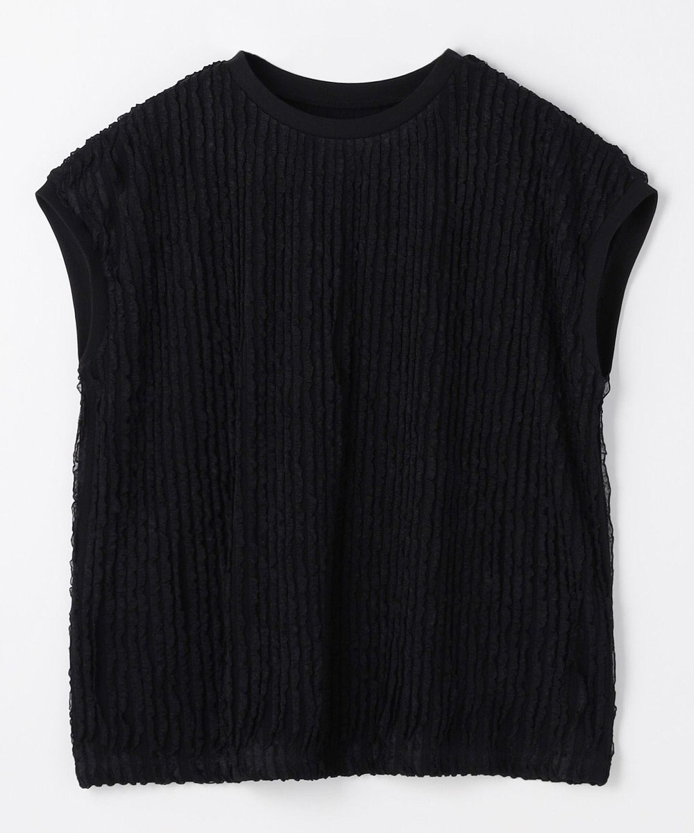 ANY L レースフレンチスリーブプルオーバー 