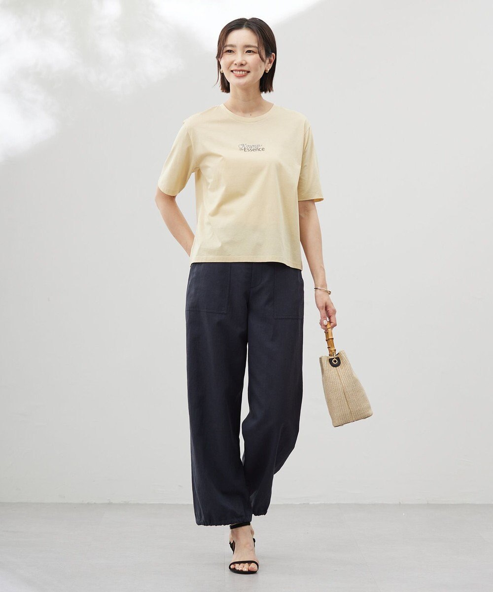 J.PRESS LADIES 【洗える】フィブリルツイル ベイカーパンツ 