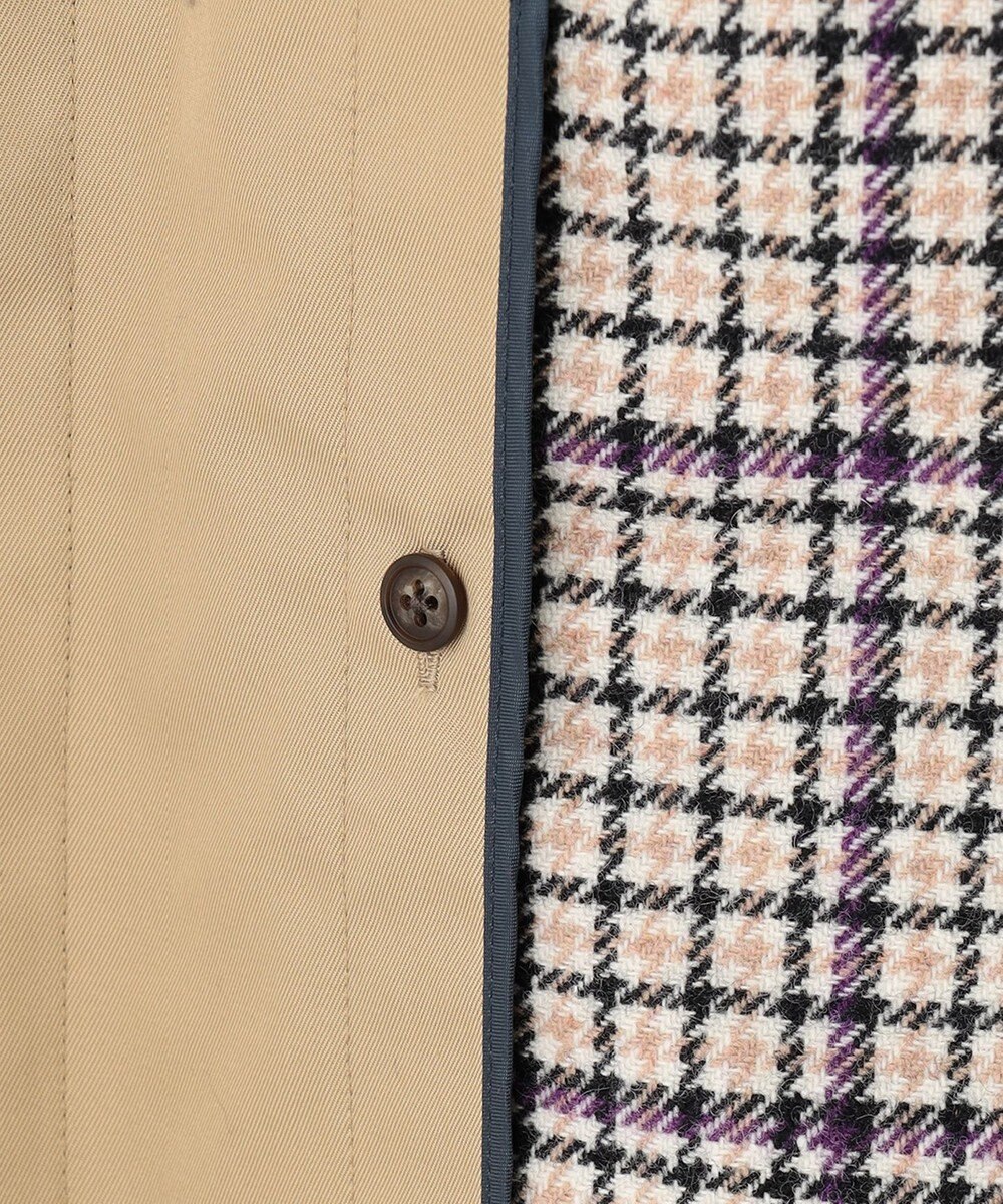 J.PRESS LADIES S 60/2コンパクトギャバ ステンカラーコート 