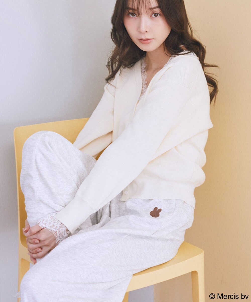 earth music&ecology 【予約】miffy/earth 刺繍スウェットパンツ 