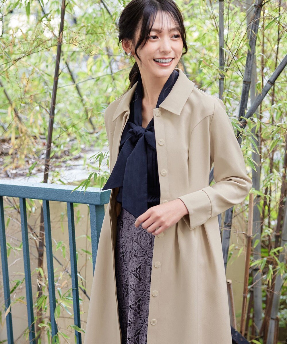 Tiaclasse L 【洗える】ステンカラードレスコート 