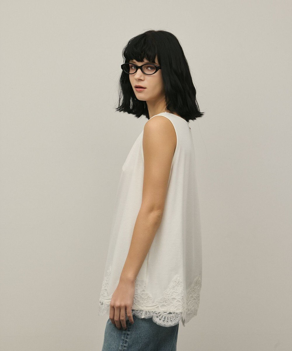GRACE CONTINENTAL ヘムレースカットトップ 