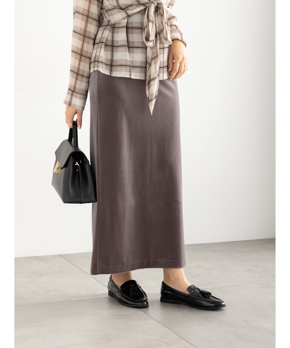 Te chichi ベロアナロースカート《2025Autumn catalog vol.2 item》 