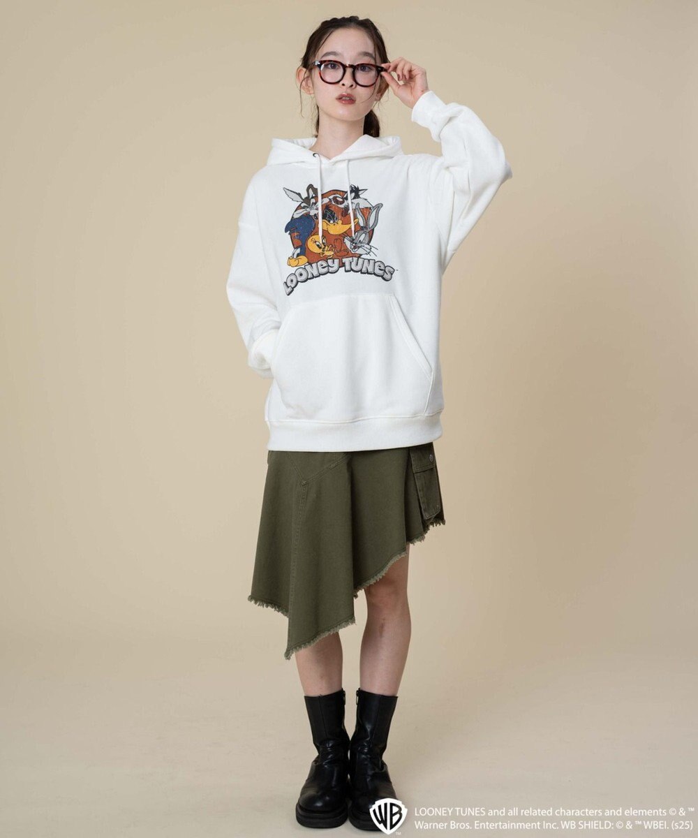 WEGO 【ユニセックス着用ITEM/裏起毛】LOONEYTUNESグラフィックプルオーバー 
