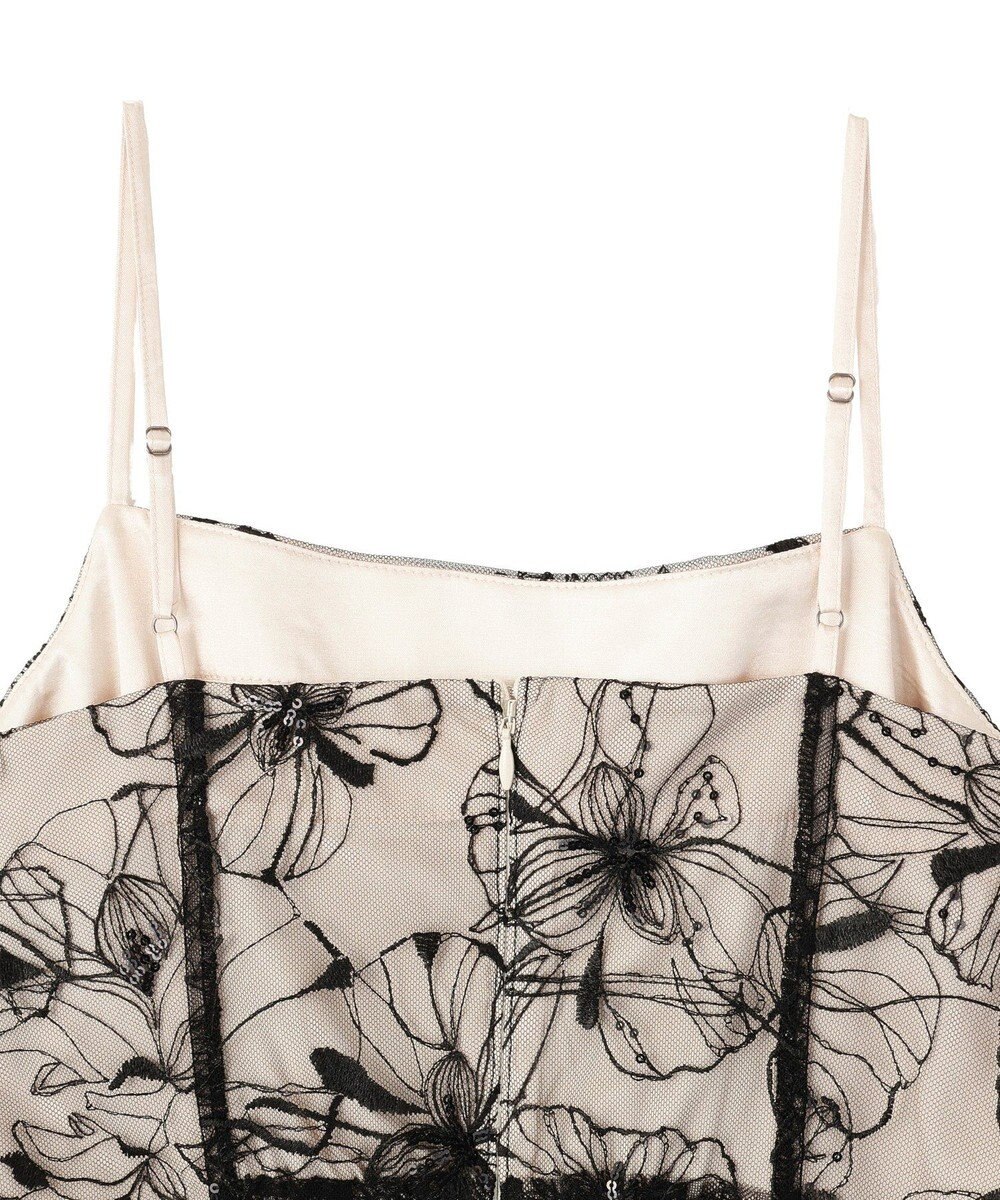 YECCA VECCA 【2点SET】フラワー柄スパンコール刺繍ドレス 