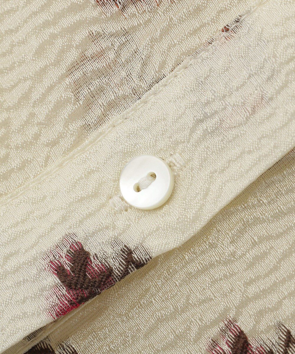 YECCA VECCA シアージャガードペプラムブラウス 