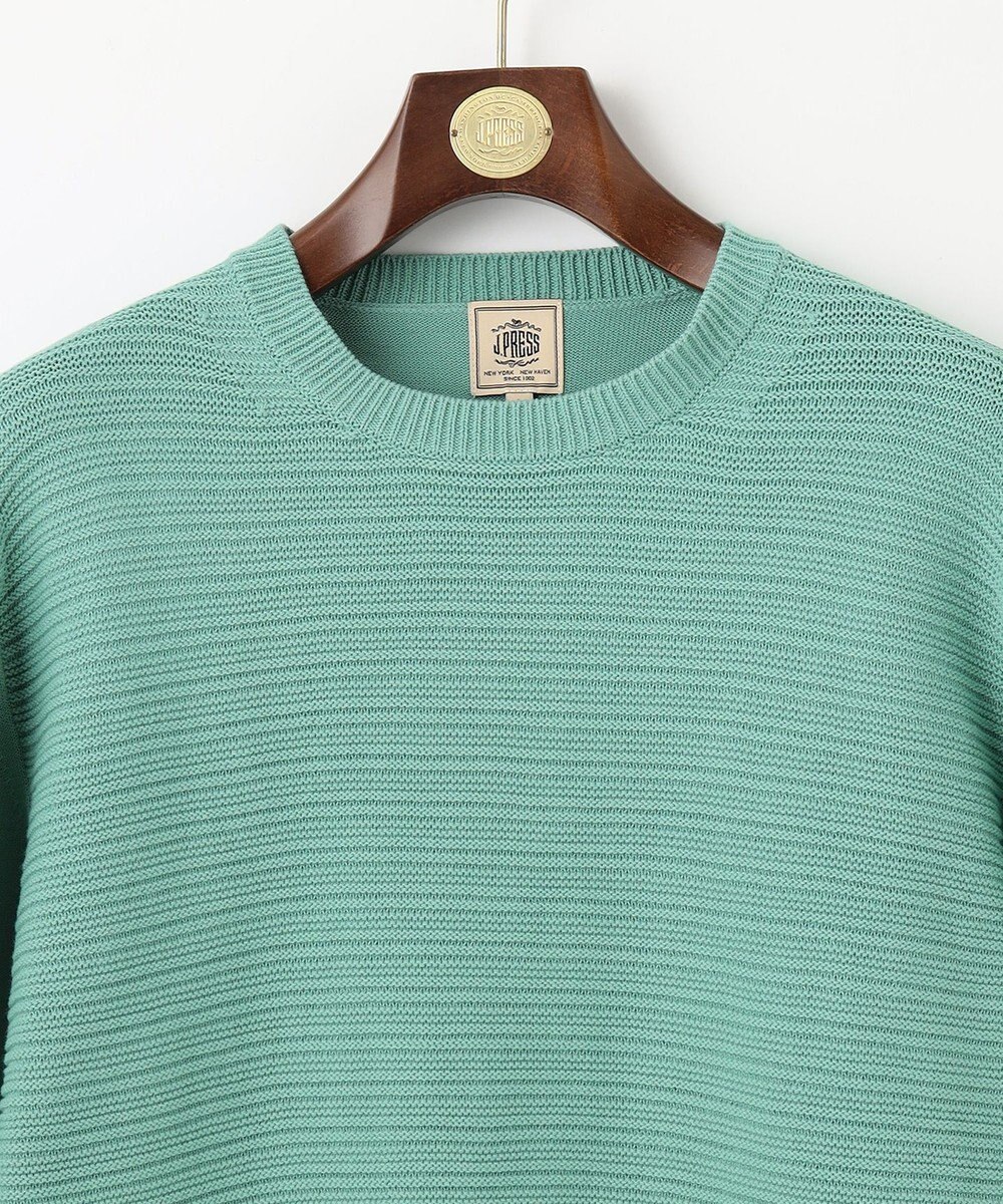 J.PRESS MEN 【KING SIZE】ドライコットン シャドーボーダーニット 