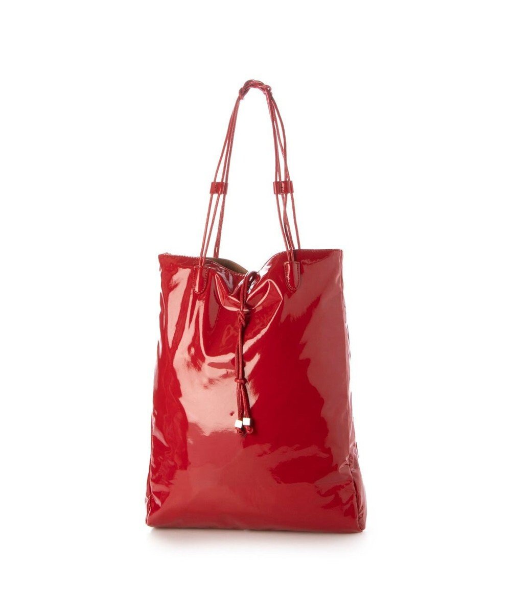 UNBILLION カシュカシュ cachecache / エナメル調結びハンドルA4サイズトート 