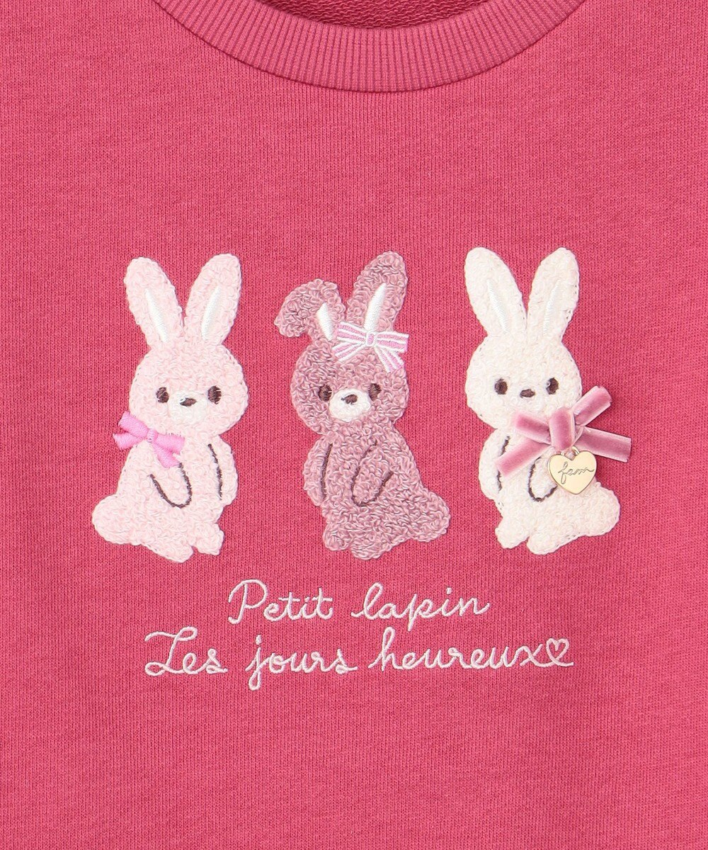 ANY KIDS 【らくっトレーナー】アニマル 裏毛 サガラ刺しゅう トレーナー 