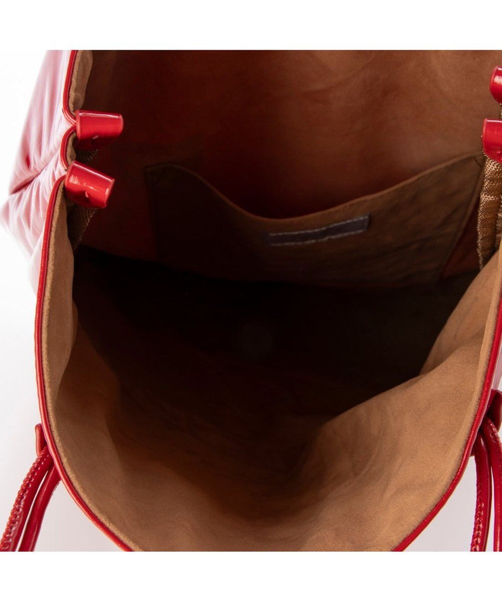 UNBILLION カシュカシュ cachecache / エナメル調結びハンドルA4サイズトート 