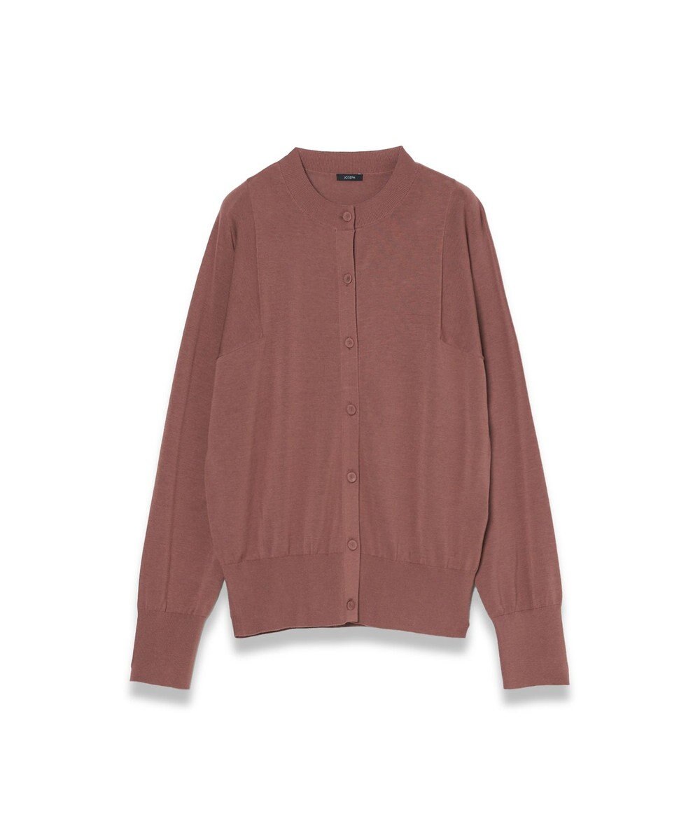 JOSEPH 【WEB&OUTLET限定・洗える】コットンシルクリブ　カーディガン 
