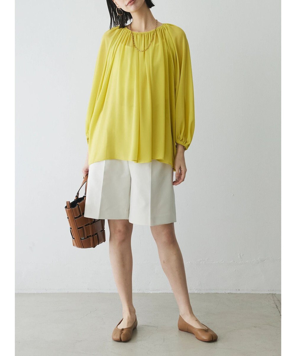 Green Parks AnriettMusee ボリュームシアーブラウス 