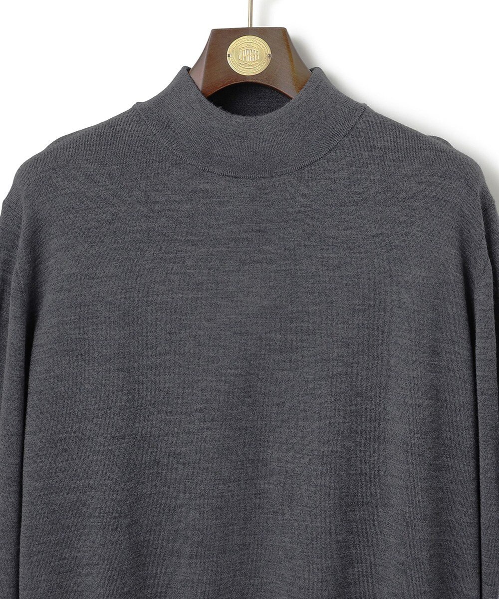 J.PRESS MEN 【WEB限定カラー有】オメガツイスト ハイゲージ モックネックニット 