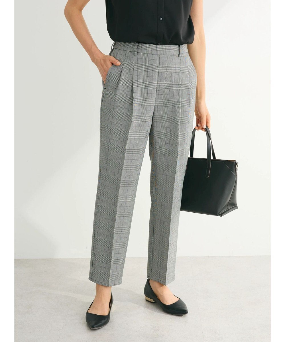 Green Parks きれいシルエットパンツ（テーパード／柄） 