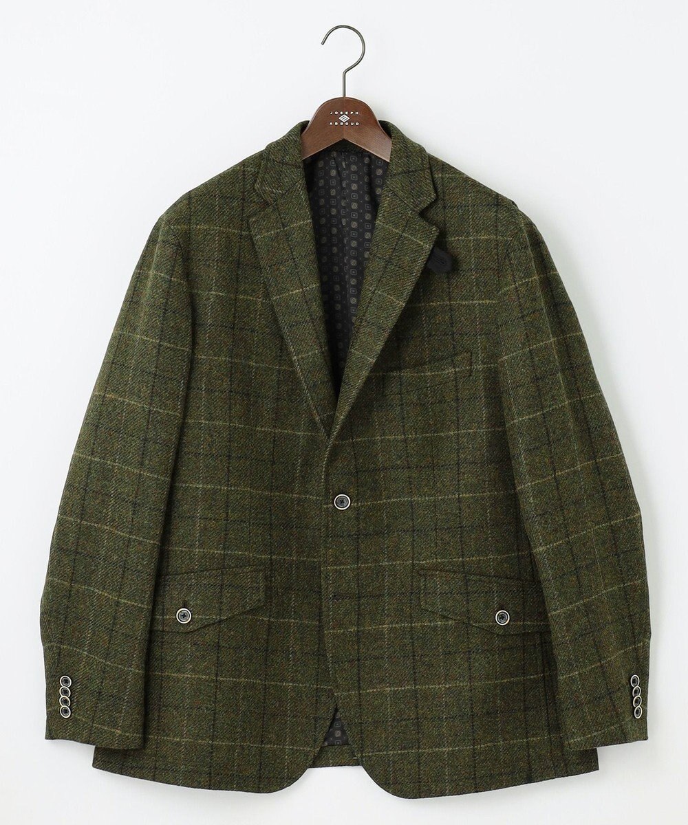 JOSEPH ABBOUD 【キングサイズ・ツィード/UKファブリック】 ツイード　ウィンドーベン ジャケット 