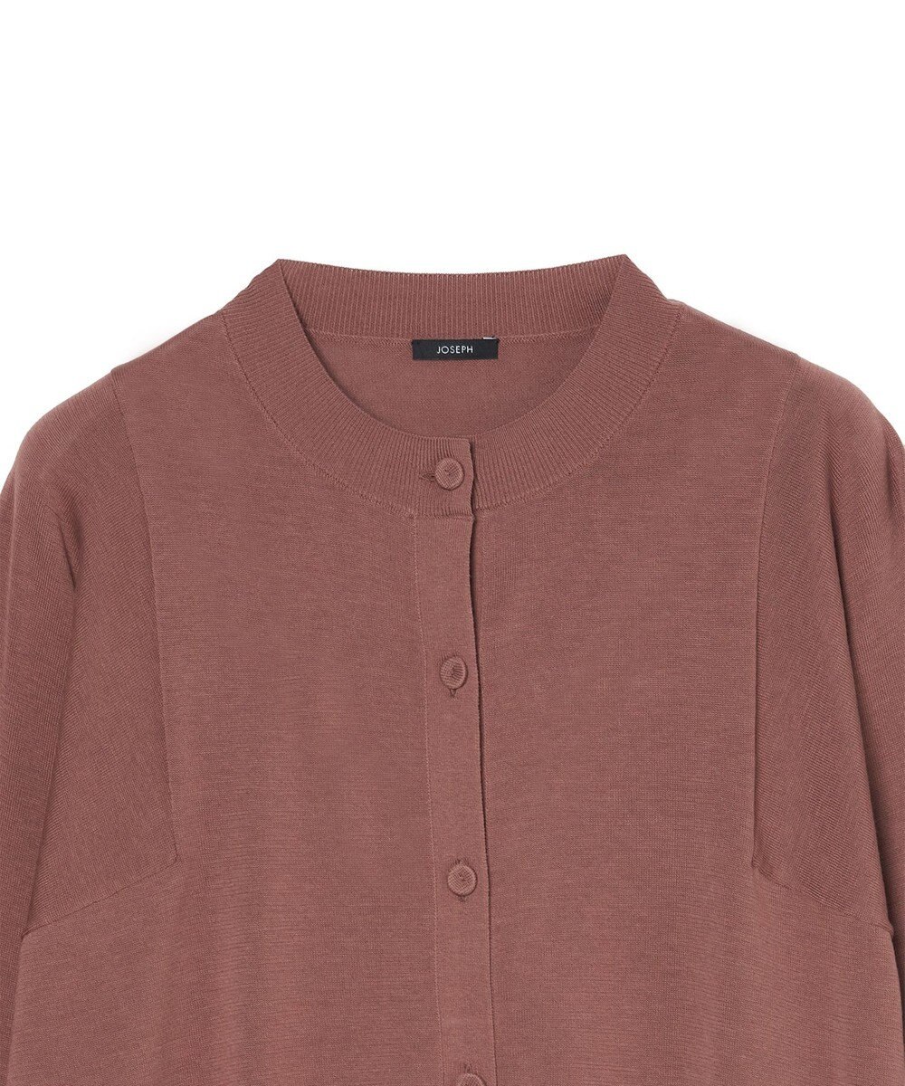 JOSEPH 【WEB&OUTLET限定・洗える】コットンシルクリブ　カーディガン 