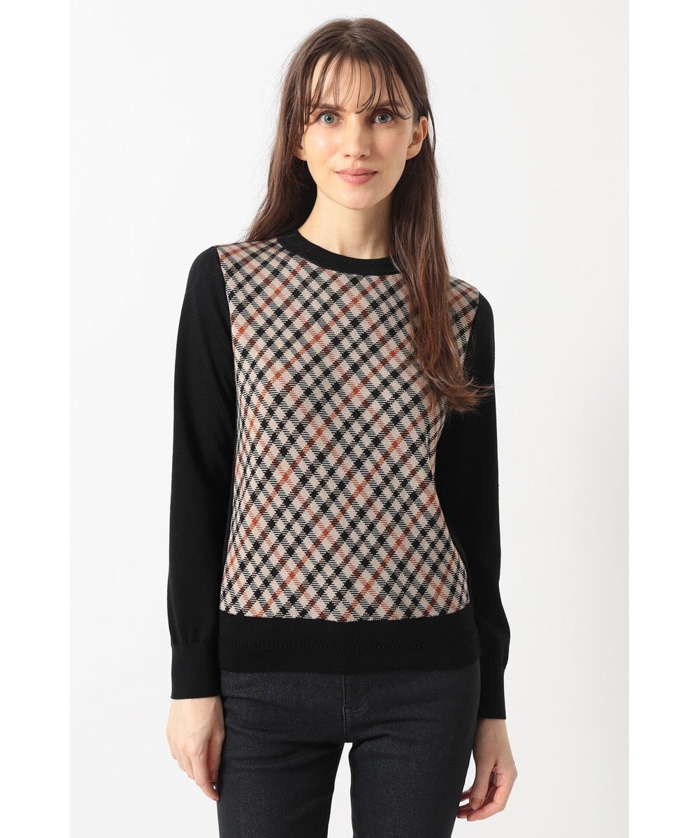 DAKS チェック ジャカードプルオーバー 