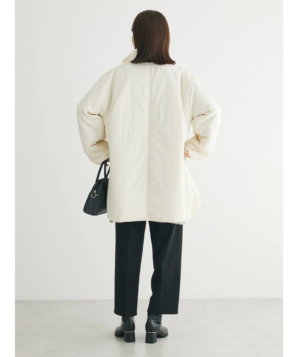 Green Parks 中わたスタンドカラーミドル丈ブルゾン 