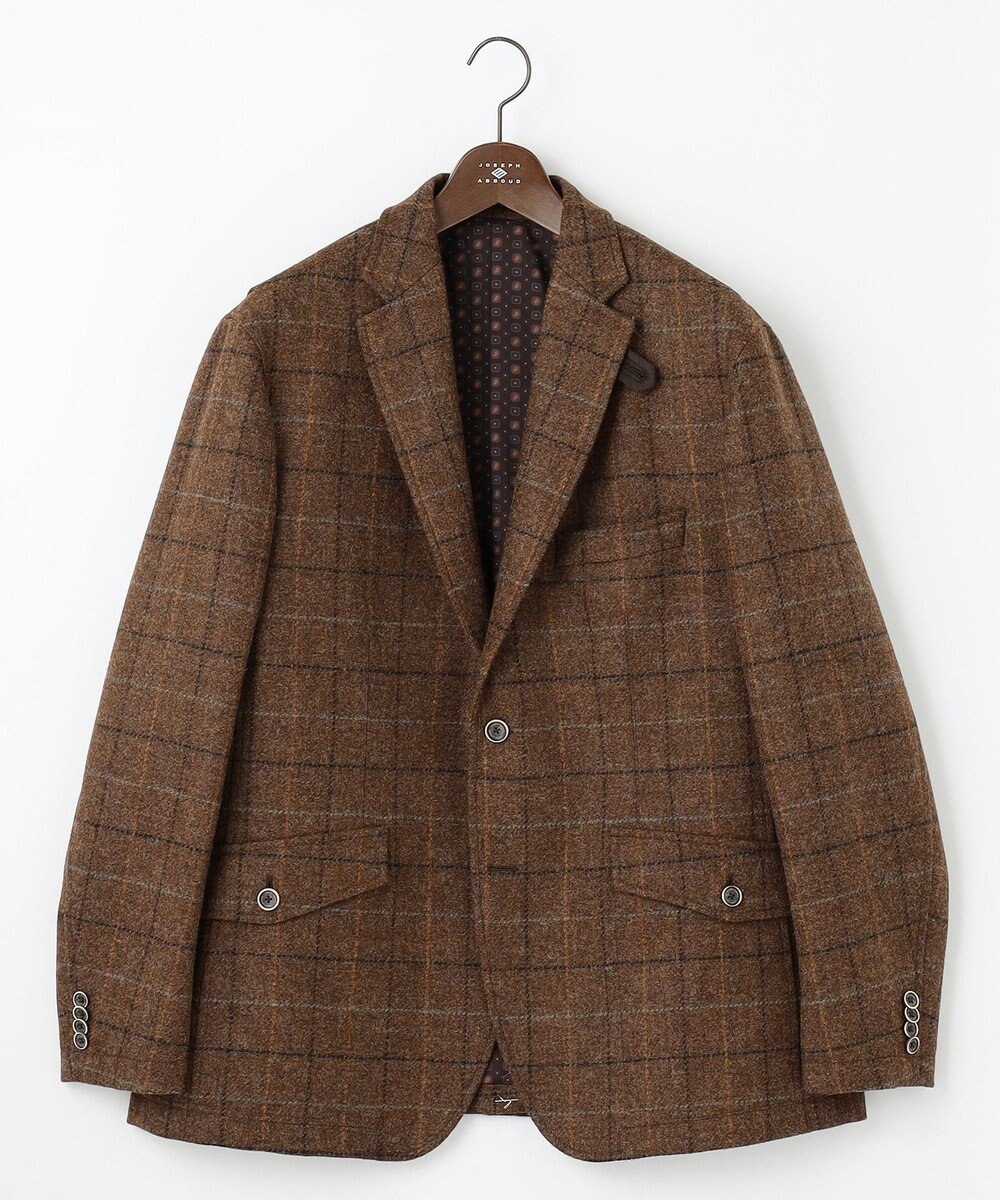 JOSEPH ABBOUD 【キングサイズ・ツィード/UKファブリック】 ツイード　ウィンドーベン ジャケット 