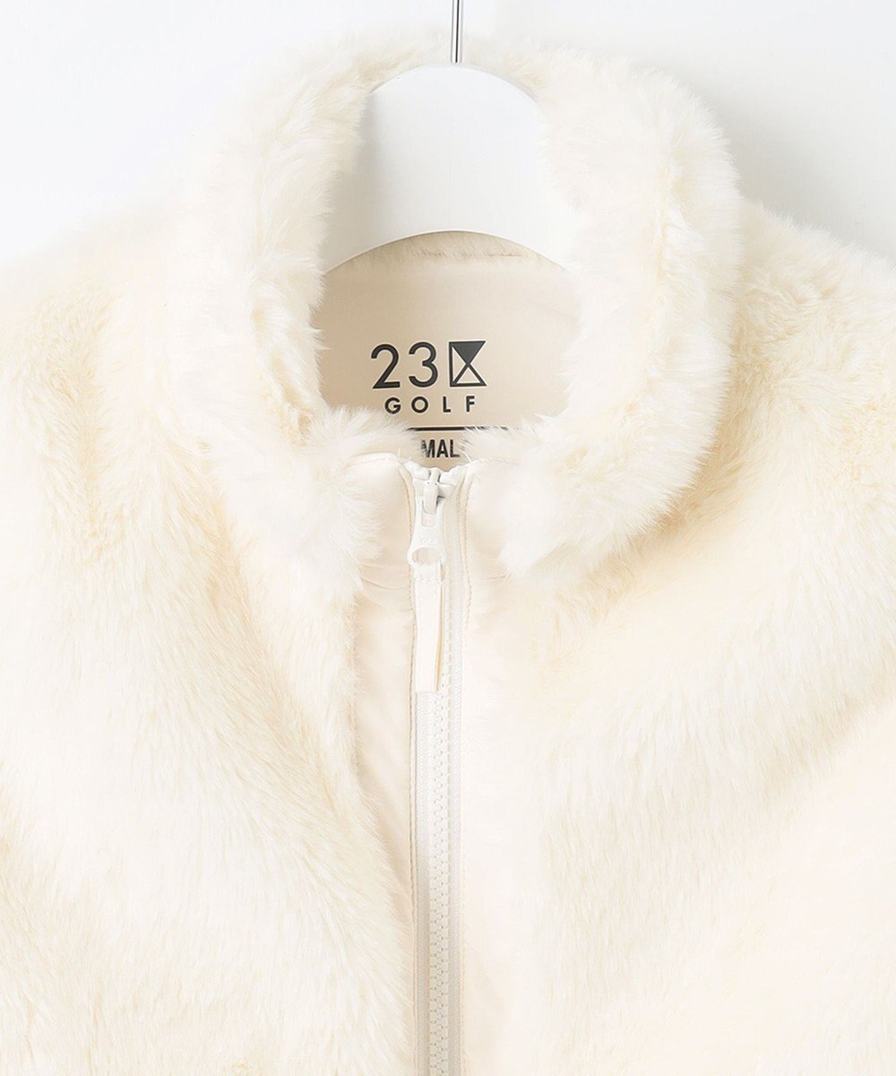 23区GOLF おしゃれに防寒！【WOMEN】中綿×ファー コンピワンピース 