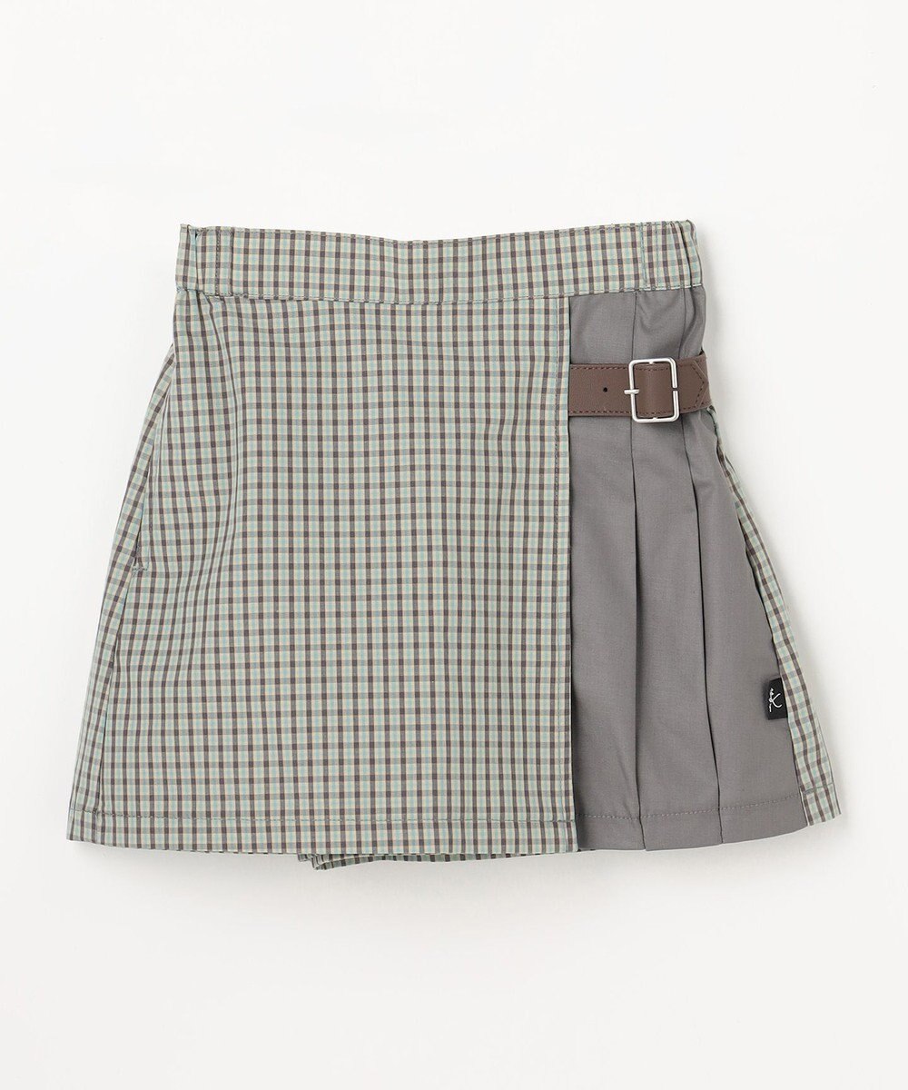 組曲 KIDS 【110-140㎝】 チェックプリーツ キュロット 