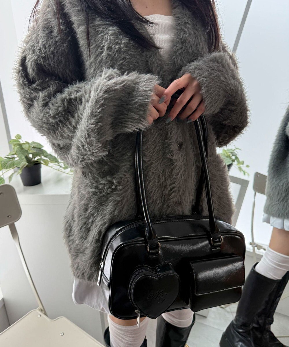 WEGO ハートポケットボストンバッグ 