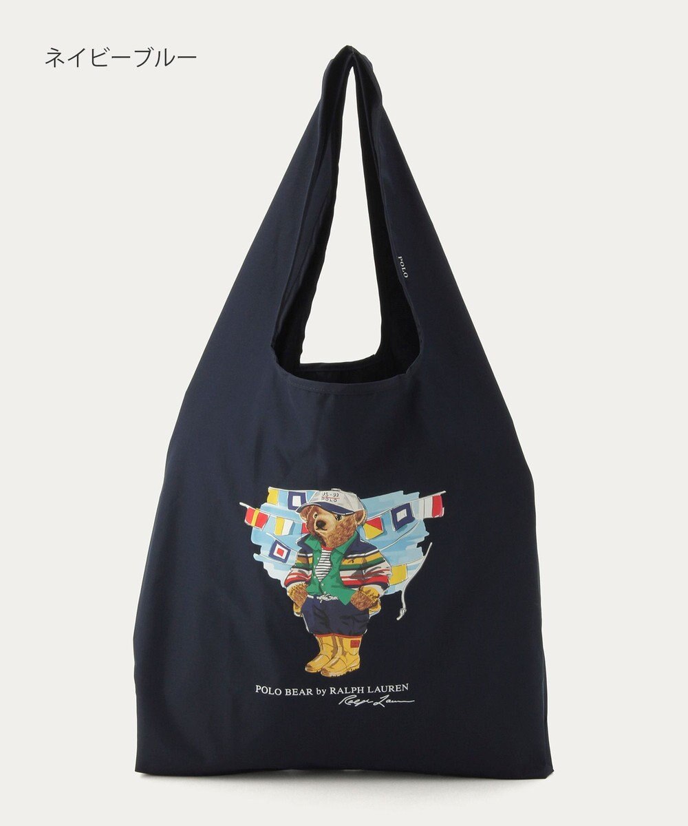 MOONBAT POLO RALPH LAUREN(ポロ ラルフローレン) SEASON BEAR ポロベア ポケッタブル レインバッグ 無地 