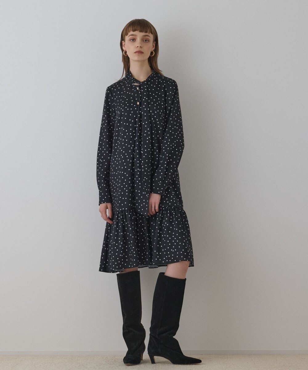 GRACE CONTINENTAL ランダムドットボウタイワンピース 