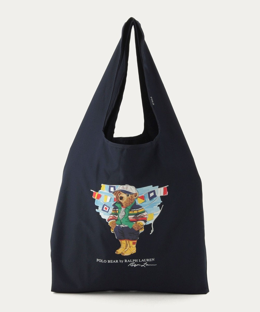 MOONBAT POLO RALPH LAUREN(ポロ ラルフローレン) SEASON BEAR ポロベア ポケッタブル レインバッグ 無地 