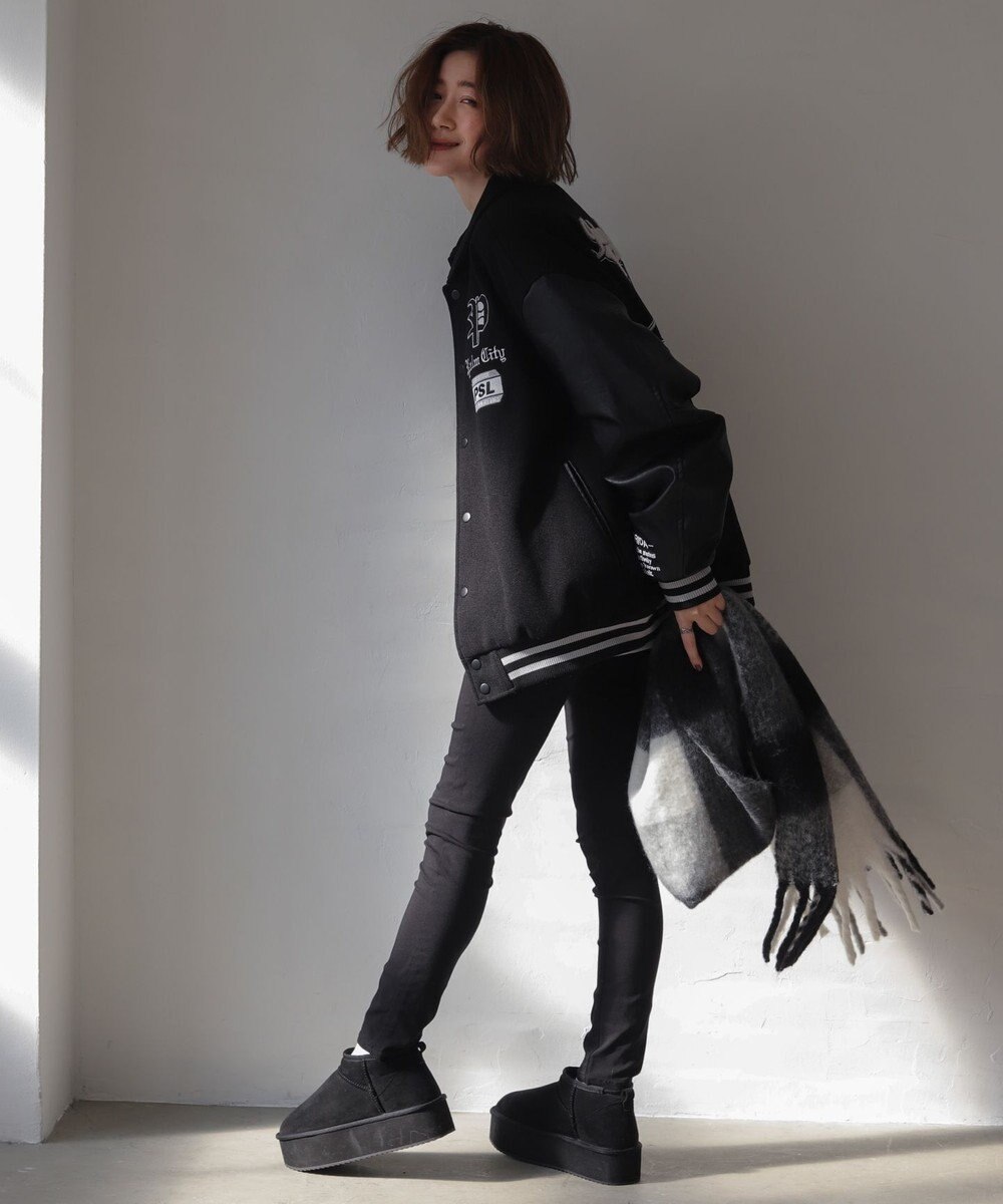 WEGO 【25年秋冬新作/ユニセックス着用ITEM/SMLサイズ展開】メルトンワッペンスタジャン 