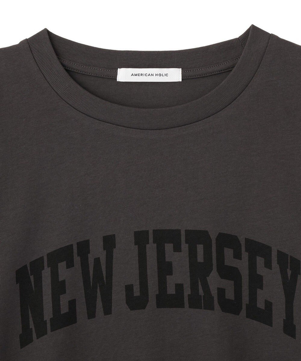 AMERICAN HOLIC カレッジロゴレースドッキングＴシャツ 