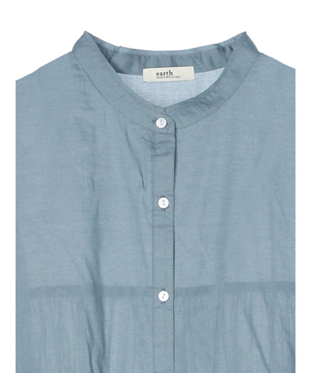 earth music&ecology コットンボイル切替ティアードチュニック 