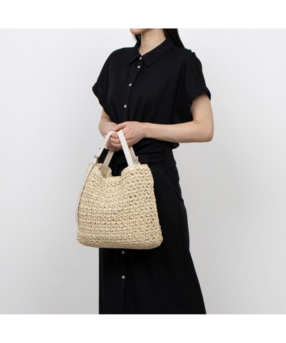 UNBILLION カシュカシュ cachecache / ベルトハンドル柄編トート 